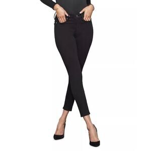 NWOT Good American Good Legs Crop Black Mid Rise Skinny Jeans